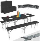 Strattore Essgruppe Buffettisch Bierzeltgarnitur aus Kunststoff klappbar -...