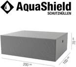 Siena Garden Schutzplane Tischh&uuml;lle 200&times;100&times;70 cm &ndash; AquaShield, hellgrau,