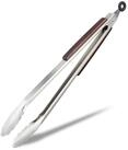 relaxdays Grillzange 3 x K&uuml;chenzange aus Edelstahl 38 cm