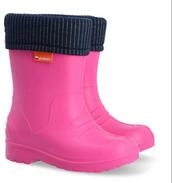 Demar Demar Ultralight Kids Warm Lined Rain Boots Wellies Dino Gummistiefel