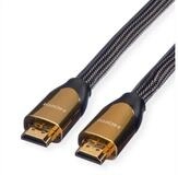 ROLINE 4K PREMIUM HDMI Ultra HD Kabel mit Ethernet, ST/ST Audio- & Video-Kabel, HDMI