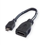 VALUE HDMI High Speed Kabel mit Ethernet, HDMI BU - Micro HDMI ST 11.99.5584