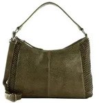 FREDsBRUDER Schultertasche Hobo Bag, aus echtem Leder gr&uuml;n