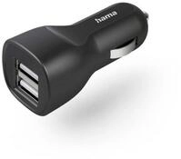 Hama Auto-Ladeger&auml;t, 2x USB-A, 12 W, Schwarz (00201636) USB-Ladeger&auml;t