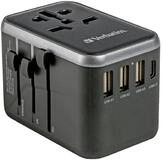 Verbatim Verbatim UTA-04 Reiseadapter 61W USB-C/USB-A Schwarz...