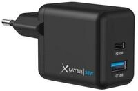 XLAYER Powercharger 38W USB-C PD Dual Schnellladeger&auml;t Schnellladen