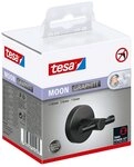 tesa Handtuchhalter Bademantelhaken MOON - selbstklebender Wandhaken,