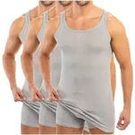 HERMKO Unterhemd 3007 (Pack, 3er) 100 % BIO-Baumwolle extralanges Tank Top (10 cm)