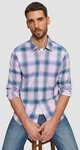 s.Oliver Langarmhemd Hemd Regular Fit: Kariertes Hemd aus Baumwollstretch mit