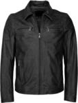 Lederjacke MUSTANG "Lederjacke 31021630", Herren, Gr. S, schwarz, Obermaterial: 100%