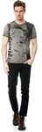 Rusty Neal T-Shirt mit Adler-Print