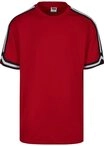 URBAN CLASSICS Netzshirt Urban Classics Herren Oversized Stripes Mesh Tee...