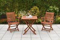 MERXX Garten-Essgruppe &raquo;Cordoba&laquo;, (Set, 3-tlg., Ge&ouml;ltes Eukalyptusholz),...