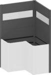 Biohort Sichtschutzelement, f&uuml;r Hochbeet Belvedere L100 (L-Form),...