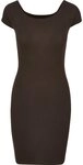 URBAN CLASSICS Shirtkleid Urban Classics Damen Ladies Off Shoulder Rib Dress (1-tlg)
