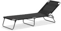 Fiam Gartenliege AMIGO Sonnenliege schwarz - Tolle Aluminium Dreibeinliege