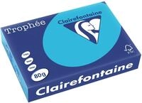 CLAIREFONTAINE Drucker- und Kopierpapier Clairefontaine Papier, blau. DIN A4, 500