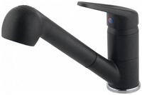 FRANKE K&uuml;chenarmatur Novara Plus Onyx mit Auszugsbrause 115.0692.886
