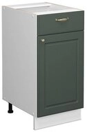 Vicco Unterschrank Fame-Line, Gr&uuml;n-Gold Landhaus/Wei&szlig;, 40 cm ohne Arbeitsplatte