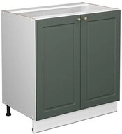 Vicco Unterschrank Fame-Line, Gr&uuml;n-Gold Landhaus/Wei&szlig;, 80 mit Regal ohne