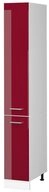 Vicco Hochschrank R-Line, Rot Hochglanz/Wei&szlig;, 30 cm (1-St)