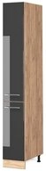 Vicco Hochschrank Fame-Line, Anthrazit Hochglanz/Goldkraft Eiche, 30 cm (1-St)
