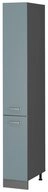 Vicco Hochschrank R-Line, Blau-Grau/Anthrazit, 30 cm (1-St)