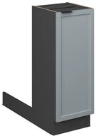 Vicco Unterschrank Fame-Line, Hellblau-grau/Anthrazit, 30 cm ohne Arbeitsplatte