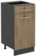 Vicco Unterschrank R-Line, Artisan-Eiche/Anthrazit, 40 cm ohne Arbeitsplatte...