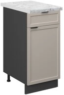 Vicco Unterschrank Fame-Line, GrauBeige/Anthrazit, 40 cm, AP Marmor (1-St)