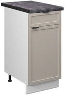 Vicco Unterschrank Fame-Line, GrauBeige/Wei&szlig;, 40 cm, AP Anthrazit (1-St)