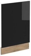 Vicco Frontblende R-Line, Schwarz Hochglanz/Goldkraft Eiche, 45 cm ohne...