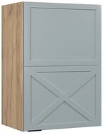 Vicco H&auml;ngeschrank Fame-Line, Hellblau-grau/Goldkraft Eiche, 50 cm (1-St)