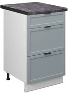 Vicco Unterschrank Fame-Line, Hellblau-grau/Wei&szlig;, 50 cm, AP Anthrazit (1-St)