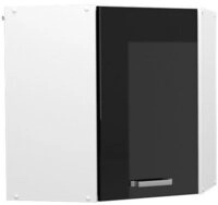 Vicco Eckh&auml;ngeschrank R-Line, Schwarz Hochglanz/Wei&szlig;, 57 cm (1-St)