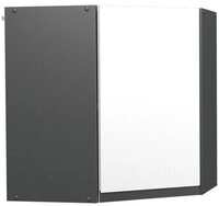Vicco Eckh&auml;ngeschrank R-Line, Wei&szlig;/Anthrazit, 57 cm J-Shape (1-St)