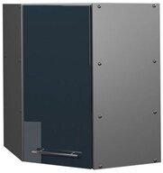Vicco Eckh&auml;ngeschrank Fame-Line, Dunkelblau Hochglanz/Anthrazit, 57 cm (1-St)