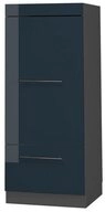 Vicco Mikrowellenumbauschrank Fame-Line, Dunkelblau Hochglanz/Anthrazit, 60 cm...