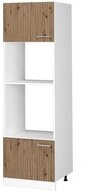Vicco Mikrowellenumbauschrank R-Line, Artisan-Eiche/Wei&szlig;, 60 cm (1-St)