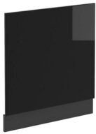 Vicco Frontblende R-Line, Schwarz Hochglanz/Anthrazit, 60 cm ohne Arbeitsplatte...