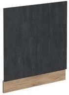 Vicco Frontblende R-Line, Schwarz Beton/Goldkraft Eiche, 60 cm ohne Arbeitsplatte (1