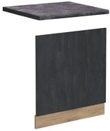 Vicco Frontblende R-Line, Schwarz Beton/Goldkraft Eiche, 60 cm AP Anthrazit (1 St)