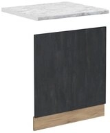 Vicco Frontblende R-Line, Schwarz Beton/Goldkraft Eiche, 60 cm AP Marmor (1 St)