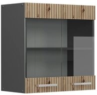 Vicco Glash&auml;ngeschrank R-Line, Artisan-Eiche/Anthrazit, 60 cm (1-St)