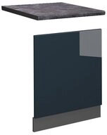 Vicco Frontblende Fame-Line, Dunkelblau Hochglanz/Anthrazit, 60 cm, AP Anthrazit (1