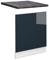 Vicco Frontblende Fame-Line, Dunkelblau Hochglanz/Wei&szlig;, 60 cm, AP Anthrazit (1...