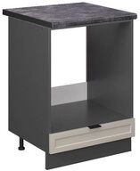 Vicco Herdumbauschrank Fame-Line, GrauBeige/Anthrazit, 60 cm, AP Anthrazit...