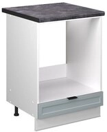Vicco Herdumbauschrank Fame-Line, Hellblau-grau/Wei&szlig;, 60 cm, AP Anthrazit...