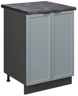 Vicco Unterschrank Fame-Line, Hellblau-grau/Anthrazit, 60 cm, AP Anthrazit (1-St)