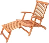 MERXX Gartensessel Deck Chair (1-St), Eukalyptusholz, verstellbar, klappbar...